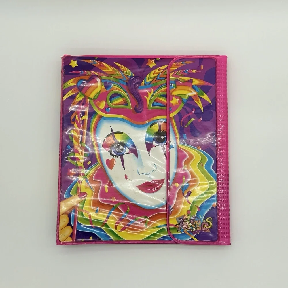 Lisa Frank Vintage Trapper Keeper Binder 2 Folders Koala Hollywood Bear Clown